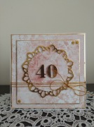 Kartka na 40 urodziny, 40 lat
