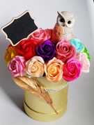 Flowerbox z różyczek mydlanych 