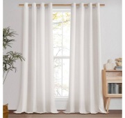 2 Pack Zasłony 140x225cm. Lniane 30%. Półprzezroczyste Na Przelotkach