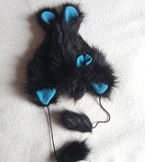 Czapka futrzana Królik czarna M (one size)