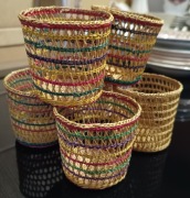 PRL.Lata 1960.Unikat.Koszyczki do szkłanek.