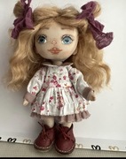 Lalka szmaciana szyta ręcznie,  22cm