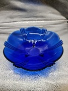 Patera szkło kobaltowe