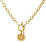 Naszyjnik moneta na blaszce, pozłacany. Firmy Colibra