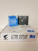 Gigabyte Z790 AORUS ELITE AX ICE + i3 13100f + DDR5 32gb + chłodzenie OPIS