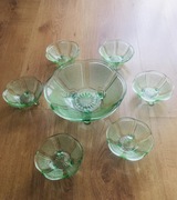 Zestaw deserowy. Komplet. Duża misa + małe miseczki.