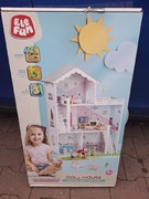 DOMEK DLA LALEK Z AKCESORIAMI DUŻY DLA DZIECI TRZYPOZIOMOWY ELEFUN