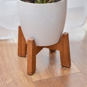 Drewniana podstawka pod doniczkę 18 cm - Dąb