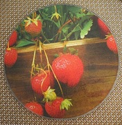 Podstawka kuchenna - hartowane szkło  , średnica 20 cm 