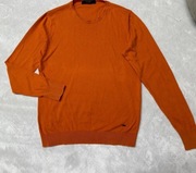 Liu jo sweter cienki męski modny wygodny pomarańczowy M jesień