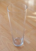 Wazon szklany stożek, flakon na kwiaty bukiety