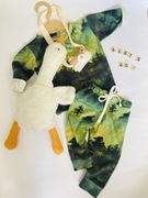 Komplet bluza i spodnie wzór las rozm 80/86