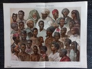 Ludy afrykańskie - duża chromolitografia 1897 r.