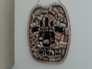 Ozdobna ramka z korkami od wina - około 100 szt. "Moja Wina"