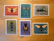 Bułgaria znaczki z 1964, owady, zestaw