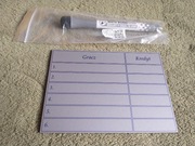 Tablica suchościeralna z markerem, srebrna, z płyty tubond.