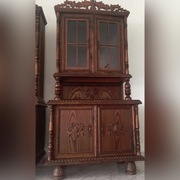 Komoda, witryna drewniana, ręcznie robiona.