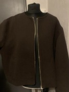 ZARA kurtka biker ramoneska bomberka oversize czekoladowa