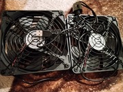 Wentylatory serwerownia 12v 2 x 120mm