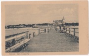 pocztówka Hel. Pomost i Dom Kuracyjny