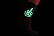 Skarpety świecące neonowe żółte Fuck you bambus