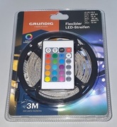 Taśma Led Grundig Red Green Blue White RGB 3 Metry Pilot Nowa