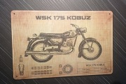 Tablica ozdoba garażu WSK 175 KOBUZ 