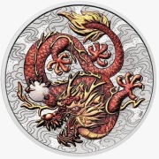 Srebrna moneta Chinese Myths and Legends: Dragon kolorowany 2021