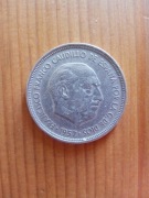 Moneta 5 Ptas Francisco Franco 1957r.