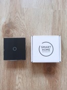 DOTYKOWY PRZEŁĄCZNIK ŚWIATŁA SZKLANY LED CZARNY POJEDYNCZY 1G