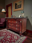 Oryginalna komoda EMPIRE komplet brązów i okuć Francja XIX wiek