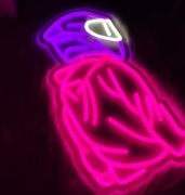 NEON ANIME AKIRA CYBERPUNK MOTOCYKL KASK LAMPKA LED USB