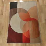 Dywanik pomarańczowy,  wielokolorowy  82x120 cm, nowy