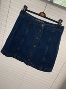 Topahop Moto w28 S jeansowa spodniczka na guziki