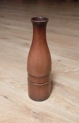 wazon butelka ceramika imitująca drewno