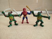 Gumowe figurki PRL  - Spikor, Michelangelo i Raphael