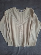 Kremowy sweter ciepły