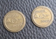 2 ŻETONY TELEFONICZNE - POCZTA WĘGRY 