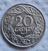 20 groszy 1923 rok typ A bardzo ładna 1
