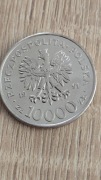 Monety polskie 10000 zl i 5 zl