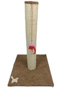 Drapak, słupek drewniany, sizal, ręcznie wykonany, solidny
