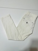 Benetton białe proste spodnie rurki 42