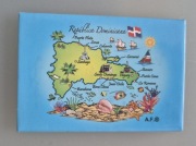 Magnes na lodówkę Dominikana mapa