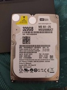Dysk twardy HDD WD AV-25 320GB 5.4k 16MB SATA II 2.5'' WD3200BUCT