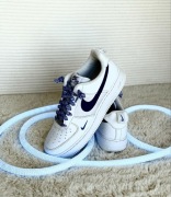 Buty Nike Air Force 1 Low White Light Photo Blue Deep Royal Blue roz. 45