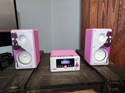 Wieża Lenco MC-020 princess FM Bluetooth USB AUX RMS 10W Różowy