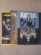 Zestaw 3 komiksów, monstressa, cyberpunk 2077 blackout, deadly class (ang)