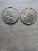 USA one dolar zestaw 2000 D+P; Sacagawea; z obiegu; 2 monety