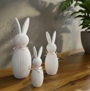 Zając królik 3 szt. - dekoracja Wielkanoc | nowoczesne minimalistyczne | 3D