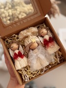 Aniołki świąteczne Aniołki na choinkę Aniołek makrama anioł na prezent